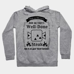 Well Done Steak Monster Hunter T-Shirt (Black Logo) Hoodie